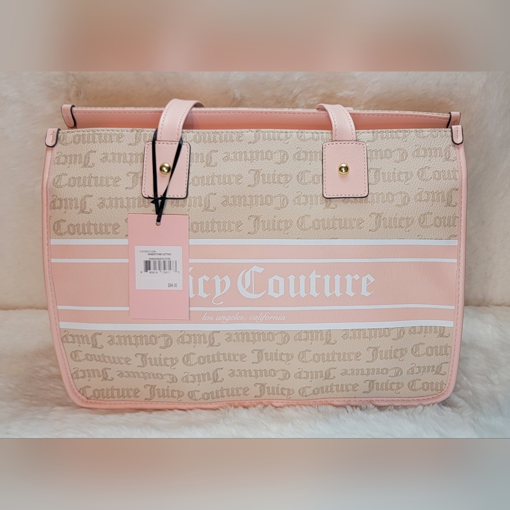 Juicy Couture Sandstone Gothic Fashionista Tote